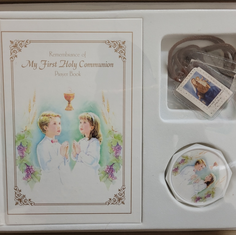 Religious Holy Communion Prayer Book Set